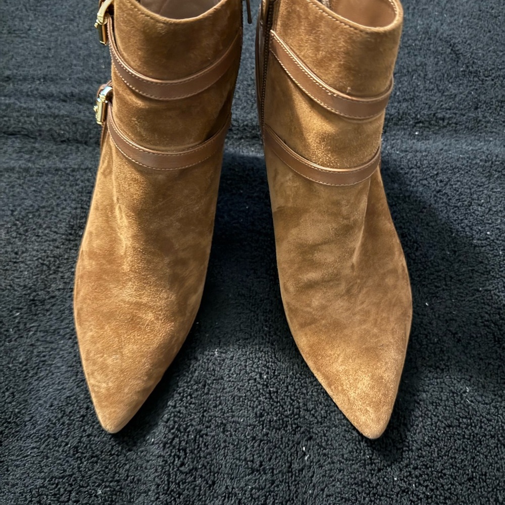 Michael Kors Brown Suede Ankle Boots